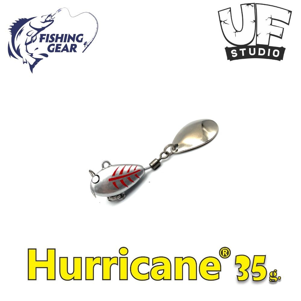 Тейл-спиннер HURRICANE UF STUDIO 35 гр. Silver Ghost #1