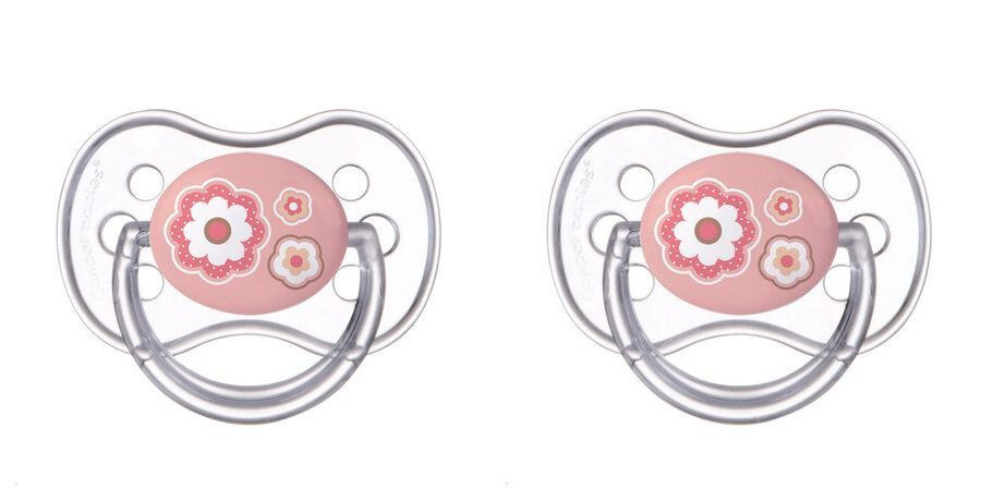 Canpol Babies Пустышка силиконовая "Newborn Baby", 6-18 месяцев, 2 штуки  #1