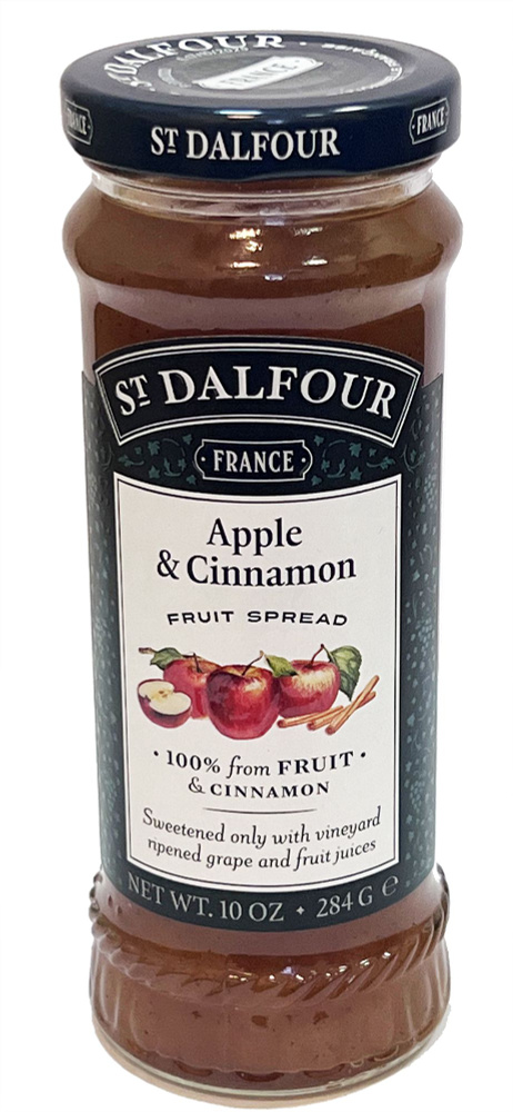 Джем St.Dalfour яблочный с корицей 100% фруктов БЕЗ САХАРА 284г #1