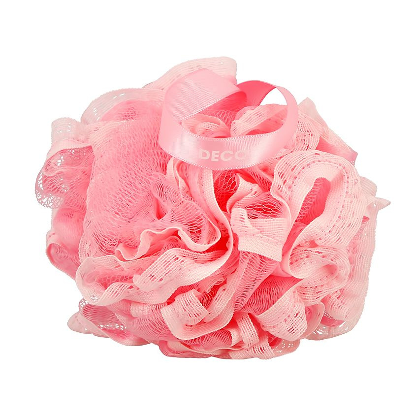 Мочалка-шар для тела DECO. синтетическая (pink) #1