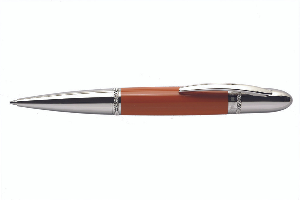 Ручка шариковая светло-коричневая эбонит, металл , UNDERWOOD (Italy)  #1
