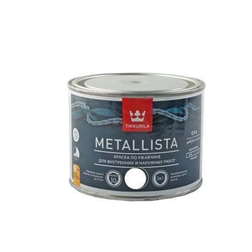 Краска по ржавчине Tikkurila Metallista серебристая 0,4л #1