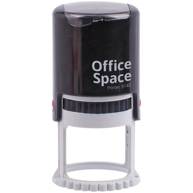 Оснастка для печати OfficeSpace d 40 мм, пастмассовая, с крышкой (BSt_40499)  #1