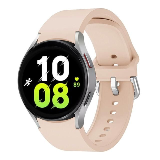 Ремешок силиконовый для Samsung Galaxy Watch 4 / 5 / 5 pro / 6 (светло-розовый)  #1