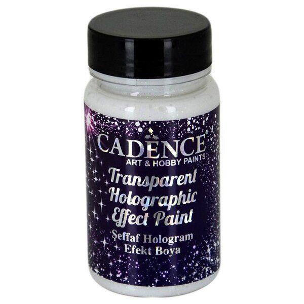 Прозрачная краска с голографическим глиттером Cadence Transparent Holographic Effect Paint 90 ml.  #1