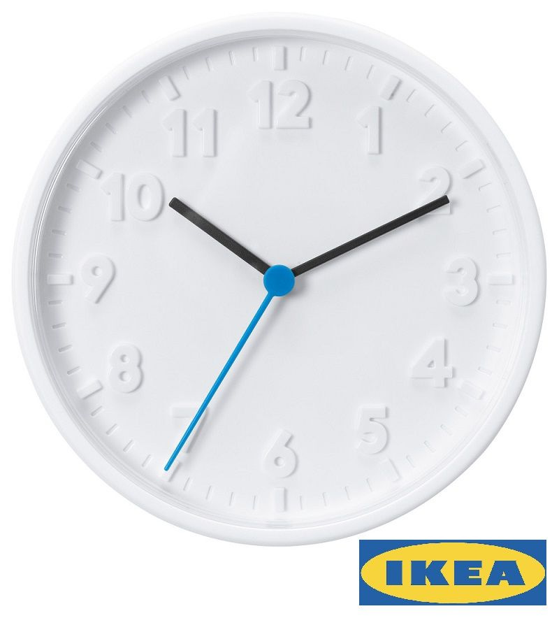 Часы СТОММА ИКЕА (STOMMA IKEA), 20 см, белый #1