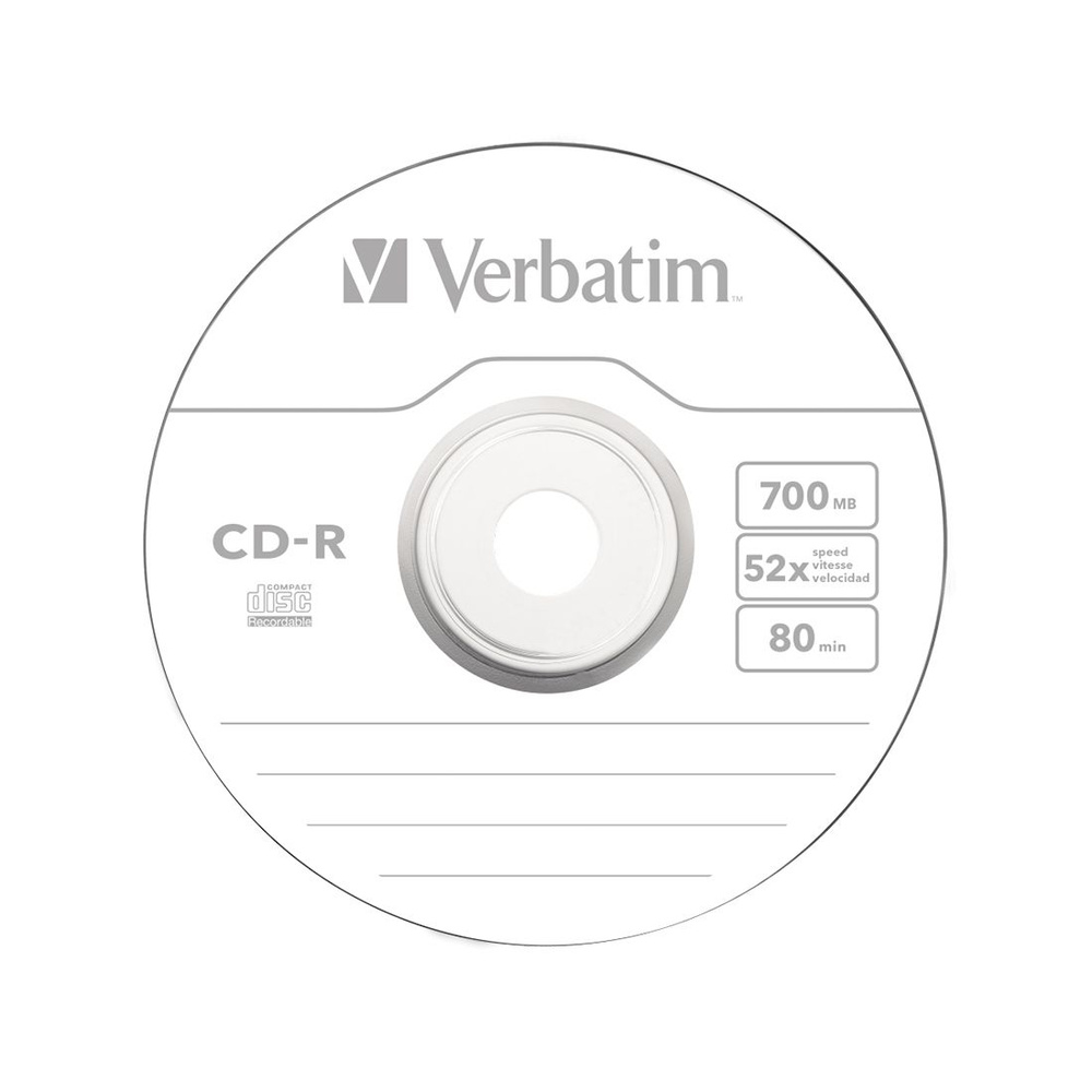 Диск CD-R Verbatim (43432) 700MB 25штук Незаписанный #1