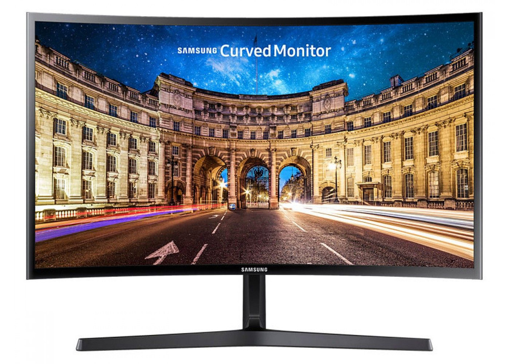 Samsung 23.5" Монитор LC24F396FHICUZ, черный #1