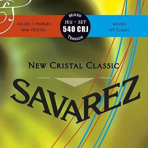 Струны для классической гитары Savarez 540CRJ New Cristal Classic Red/Blue medium-high tension  #1