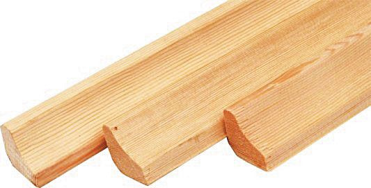 Плинтус деревянный срощеный 10х55х1500мм 2 штуки в упак #1
