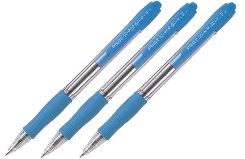 Pilot Ручка Шариковая, толщина линии: 0.32 мм, цвет: Синий, 3 шт.  #1