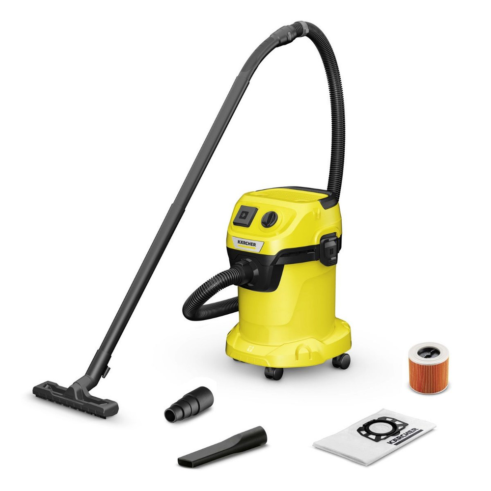 Бытовой строительный пылесос для дома Karcher WD 3 P V-17/4/20 1.628-170.0 для сухой и влажной уборки, #1