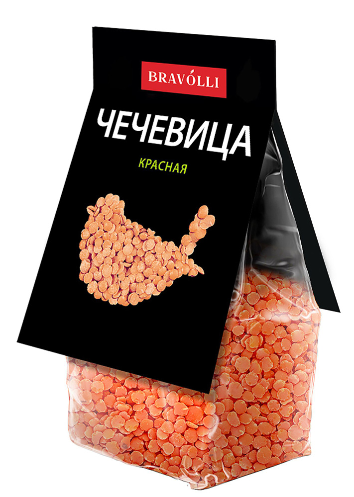 Чечевица красная  Bravolli, 350 грамм #1