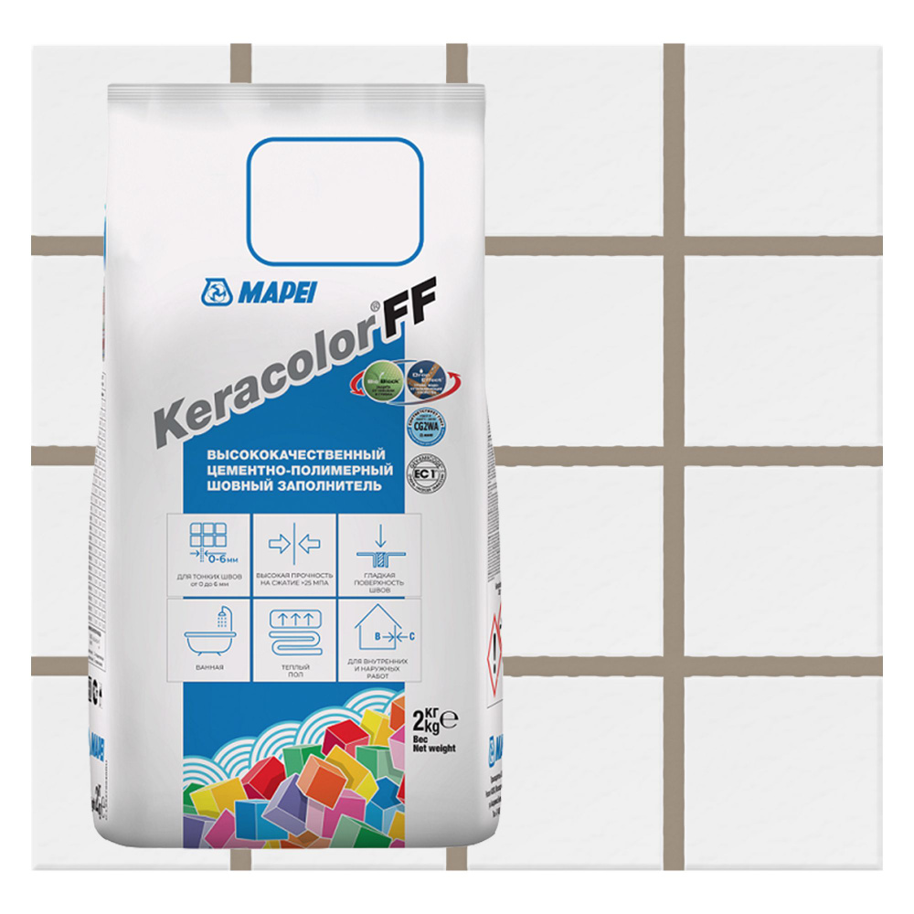 Затирка для плитки MAPEI Keracolor FF 133 Песочный, 2 кг #1