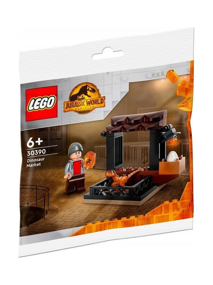 30390 Конструктор LEGO Polybag Jurassic World Dinosaur Market Рынок динозавров 34 деталей  #1
