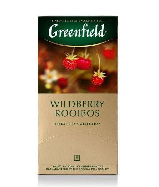 Greenfield Чай травяной Wildberry Rooibos, 25 пакетиков по 1,5 г #1