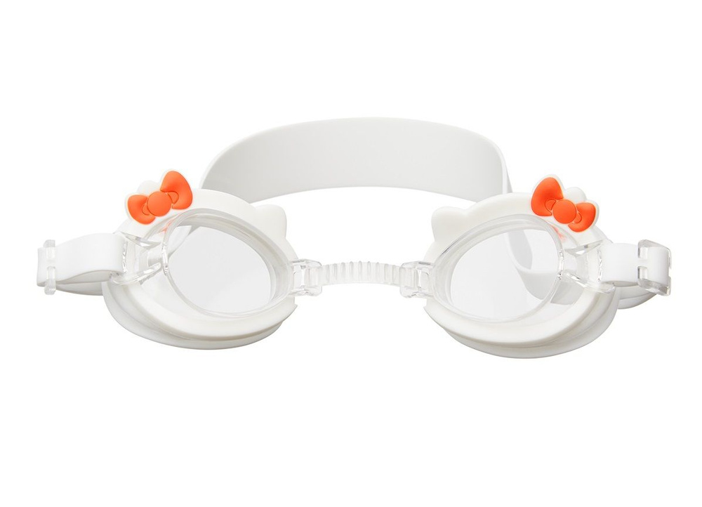 Очки для плавания детские, белые / Детские очки для бассейна  #1