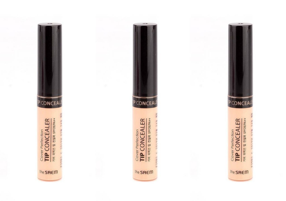 The Saem Консилер Cover perfection tip concealer, 01 clear beige, 1 мл ...