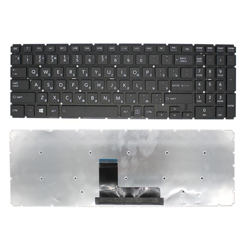 Клавиатура для ноутбука Toshiba Satellite L50-B, L50D-B, L55DT-B, S50-B, C50-B, C50D-B черная  #1