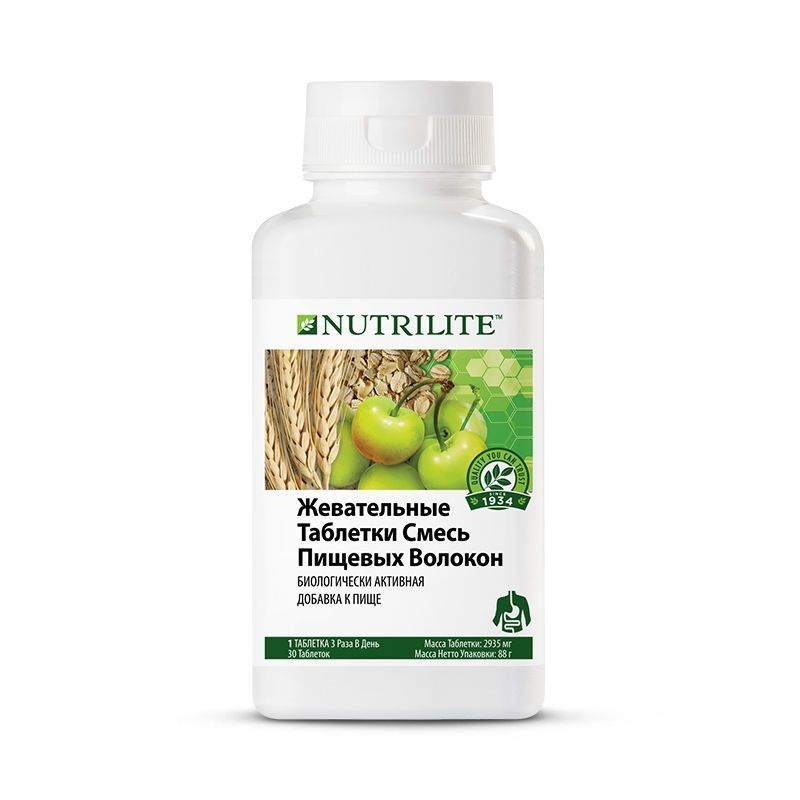 Amway NUTRILITE Жевательные таблетки Смесь пищевых волокон, 30 таб. (таблетки массой 2935 мг)  #1