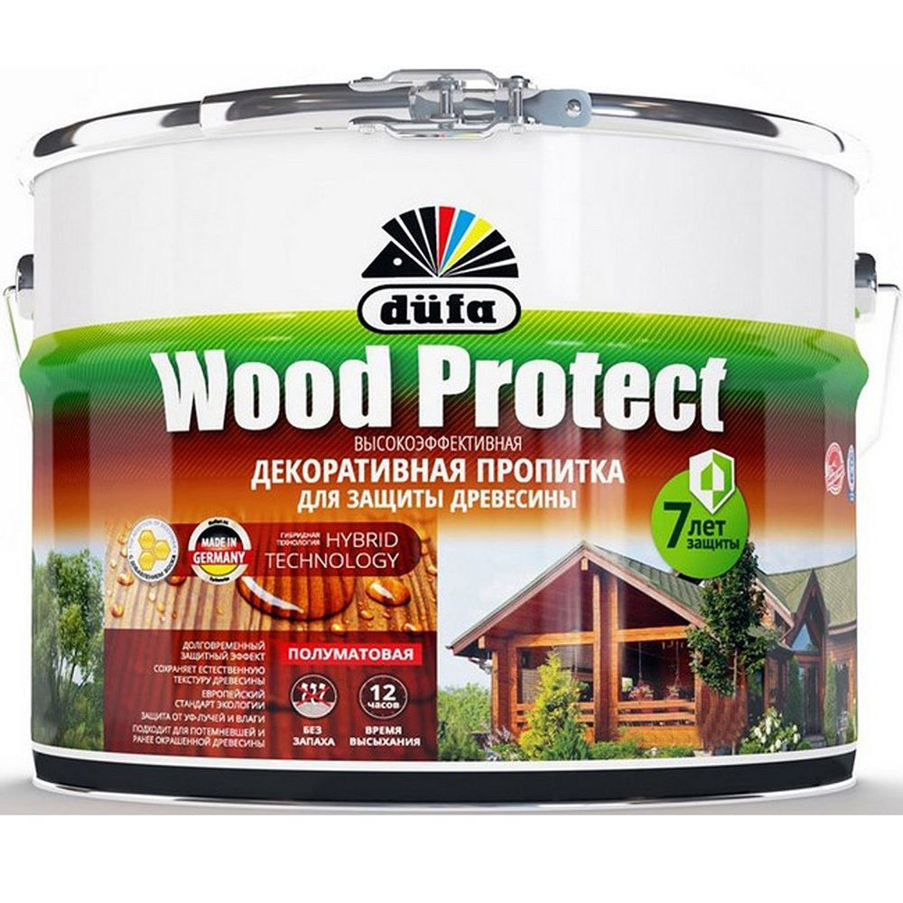 Dufa Wood Protect / Дюфа Вуд Протект Пропитка декоративная для защиты древесины  #1