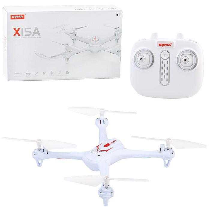 Квадрокоптер SYMA X15A, пульт, USB кабель, свет, звук, на батарейках, в коробке (X15A)  #1