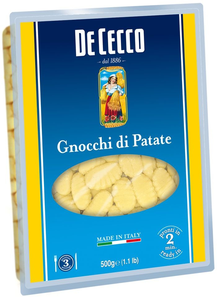 Клецки De Cecco Gnocchi di Patate картофельные Ньокки 500г х 3шт #1