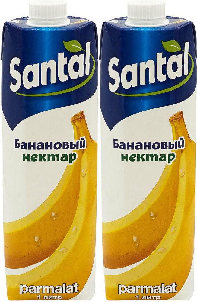 Нектар Santal банановый, комплект: 2 упаковки по 1 л #1