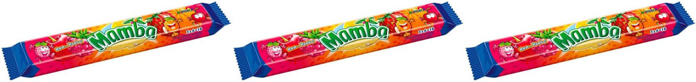 Жевательные конфеты Mamba ассорти 79,5 г, комплект: 3 упаковки по 79.5 г  #1
