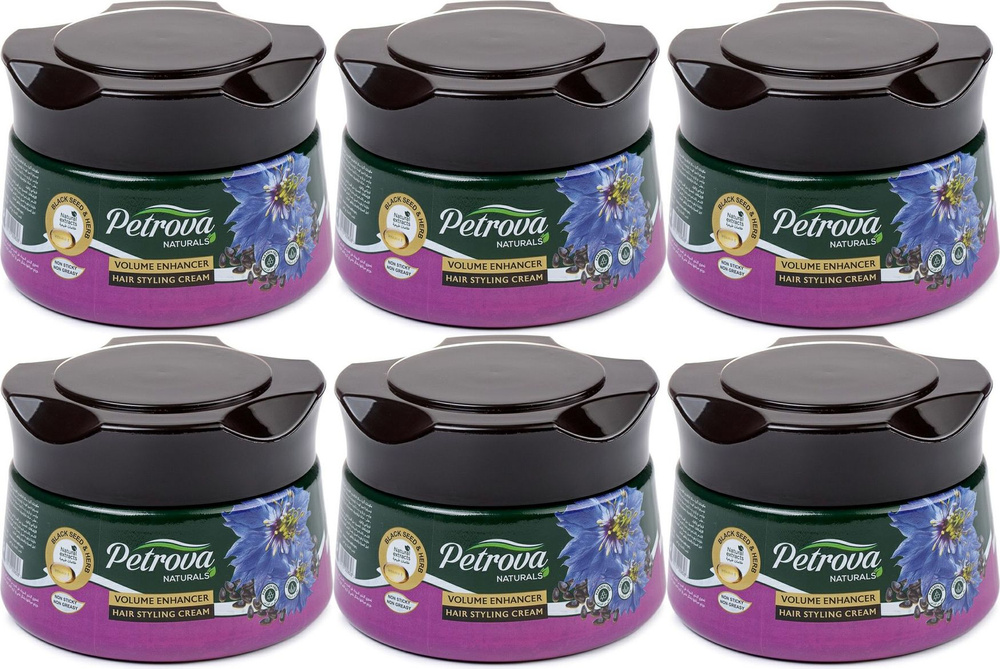 Крем-стайлинг для волос Petrova Экстраобъем с маслом семян черного тмина, комплект: 6 упаковок по 140 #1