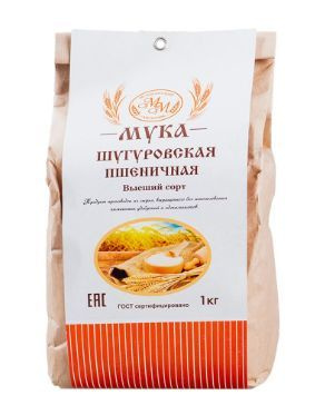 Мука пшеничная из шугуровского зерна, Мокшанский мельник, 1 кг, Россия  #1