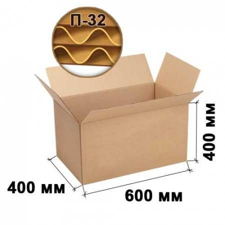 Картонная коробка Decoromir 600*400*400 мм П32 пятислойная особо прочная, 10 шт  #1