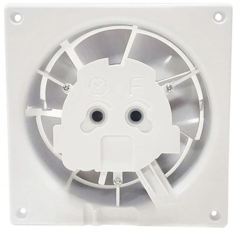 Вытяжной вентилятор airRoxy dRim, 125 S, глянцевое стекло, белый глянец, 01-170, Обратный клапан airRoxy, #1