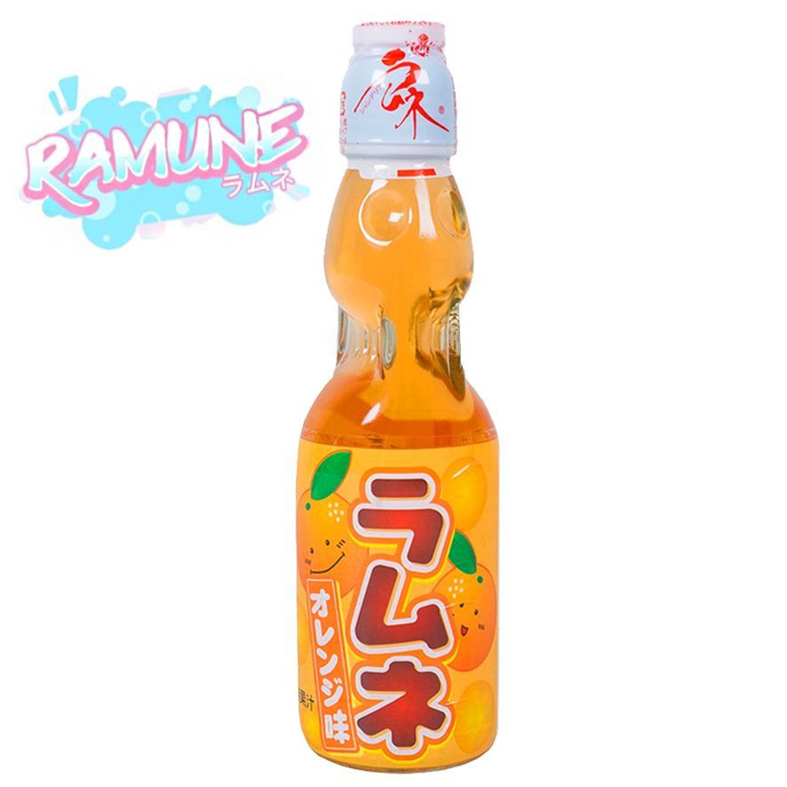 Газированный напиток Ramune "Апельсин" (0,2 л х 6 шт) Япония #1