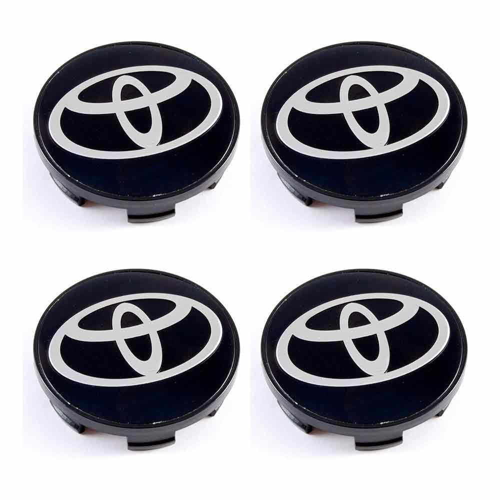 Колпачки на литые диски 60/54/10 мм - 4 шт / Заглушки ступицы Toyota черный для дисков TG Raicing  #1