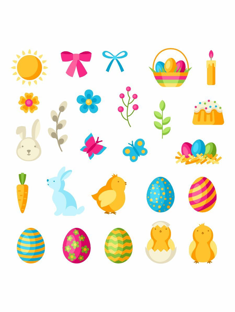 Наклейки стикеры Пасха - купить с доставкой по выгодным ценам в ...