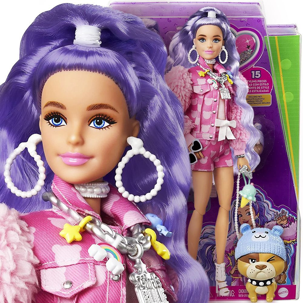 Кукла Барби Экстра - Милли (Barbie Extra Doll 2021 Millie with with purple wavy hair)  #1