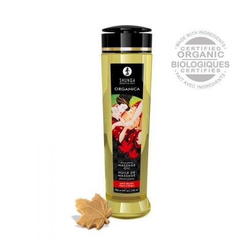 SHUNGA Съедобное массажное масло Kissable Massage Oil "Кленовое наслаждение" серии Органика, 240 мл  #1