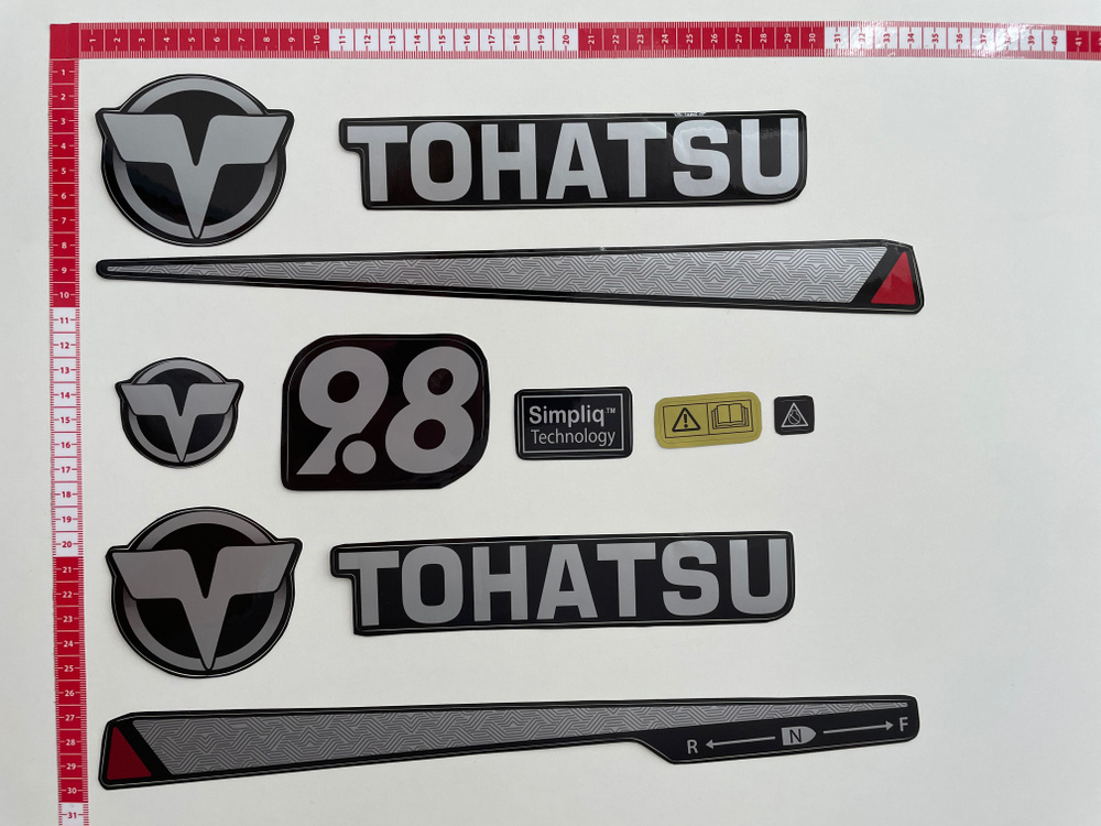 Прочие аксессуары и комплектующие для судов Tohatsu Комплект наклеек ...