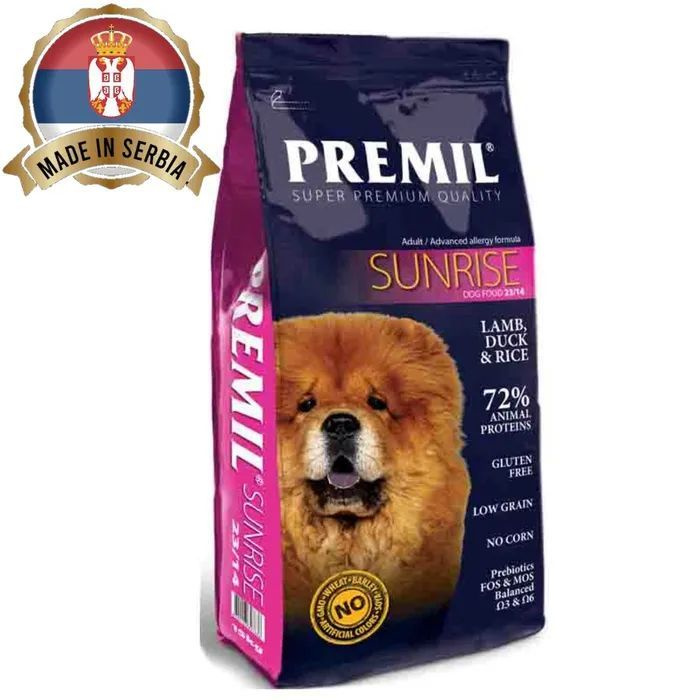 PREMIL Sunrise ( Премил Санрайз) сухой корм для собак всех пород с Ягненком Уткой и Рисом 3 кг  #1