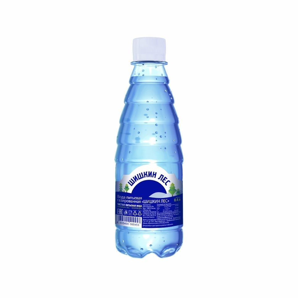 Вода питьевая газированная Шишкин Лес, 12 шт по 400 мл #1