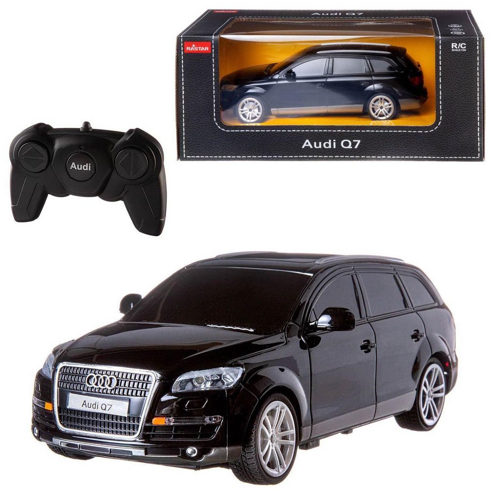 Машина р/у 1:24 Audi Q7, цвет чёрный 2.4G #1