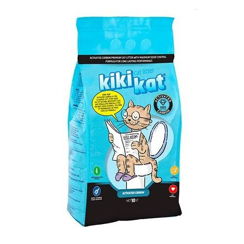 KikiKat Natural Activated Carbon / Комкующийся наполнитель Кикикэт для кошачьего туалета Бентонитовый #1