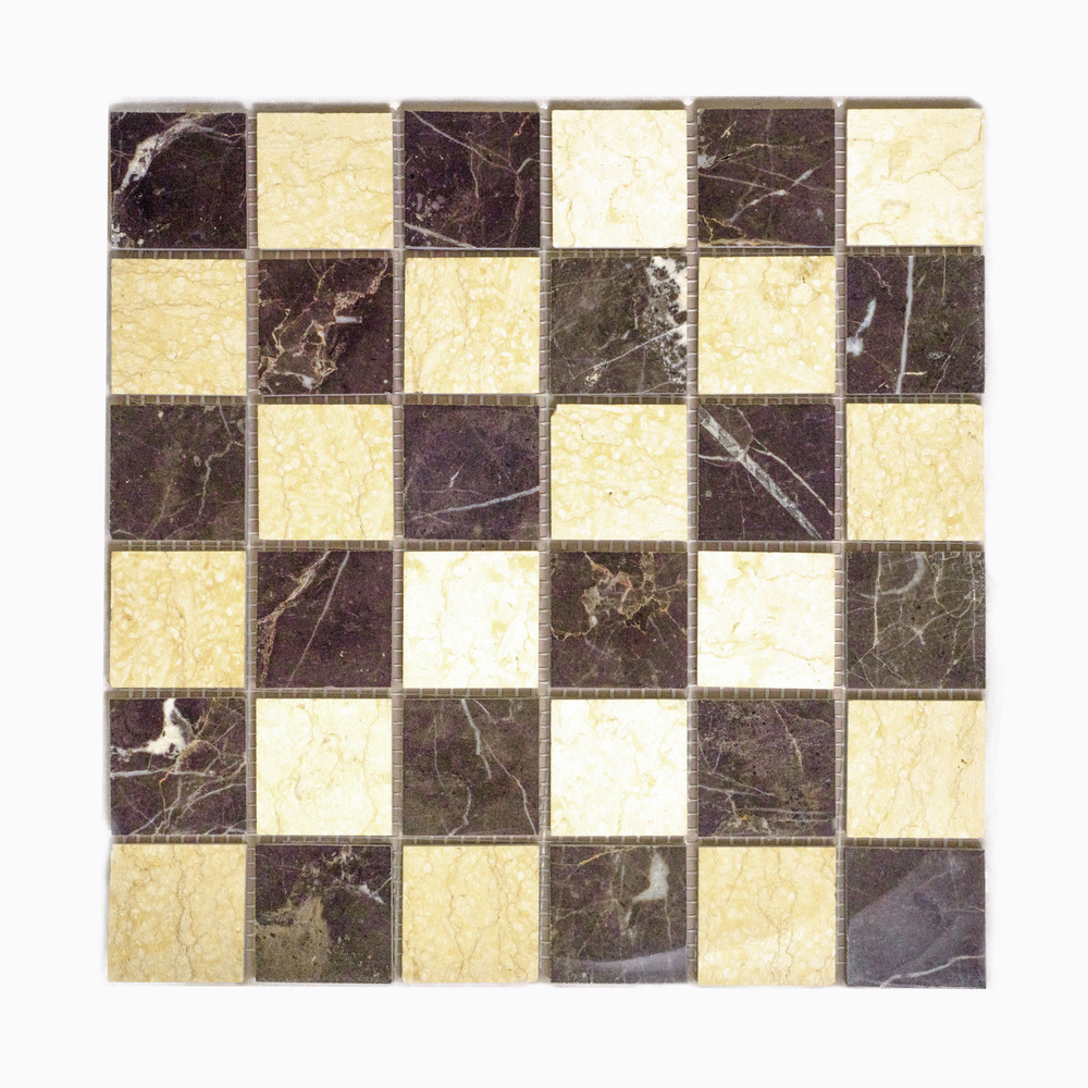 КерамограД Мозаика из камня 30 см x 30 см, размер чипа: 48x48 мм  #1