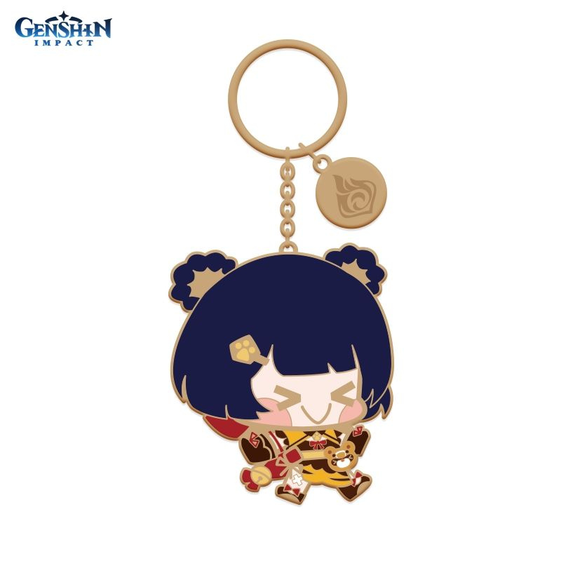 Брелок металлический Геншин Chibi Character Metal Keychain Xiangling 6972957486302  #1