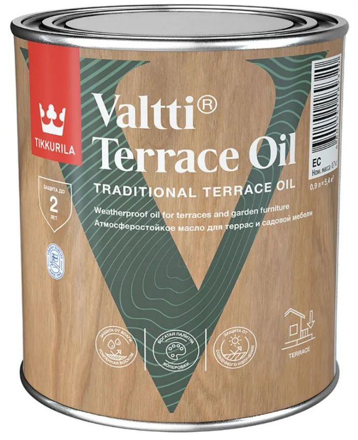 Tikkurila (Тиккурила) Масло для террас VALTTI TERRACE OIL 0.9 л #1