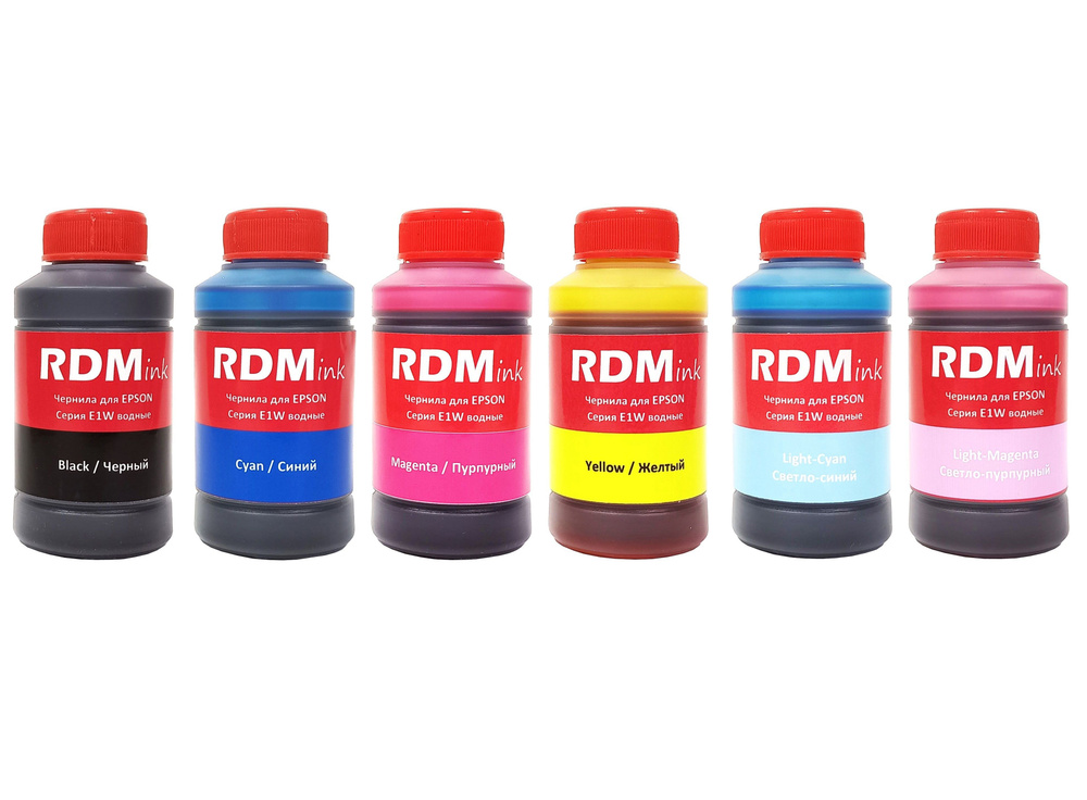 RDM-Privision Чернила, совместимый, Черный (black), Пурпурный (magenta), 6 шт  #1