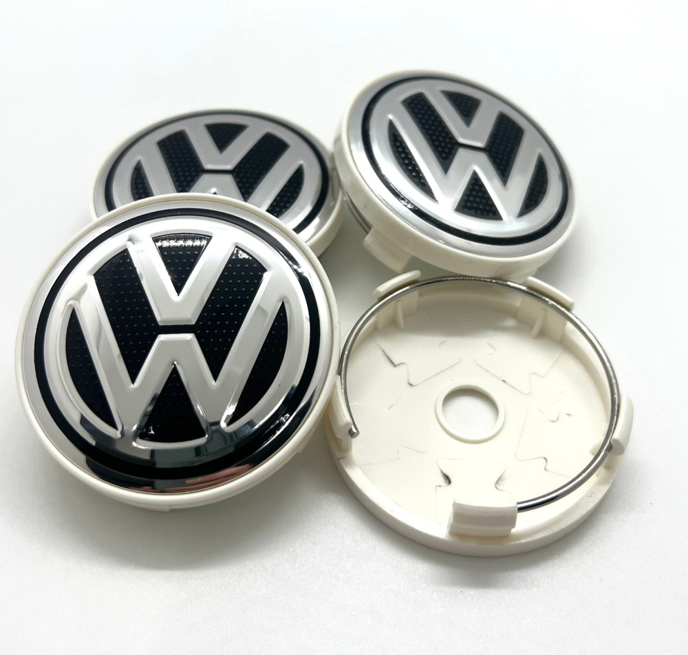 Колпачки заглушки на литые диски Универсальные Фольксваген / Volkswagen 60 / 56 / 9 мм 4 шт.  #1