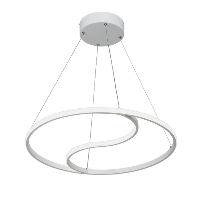 Подвесной светильник Vitaluce V4652-0/1S, Светодиодная, LED, Акрил/Белый, Металл/Белый, Хай-тек, На кухню, #1