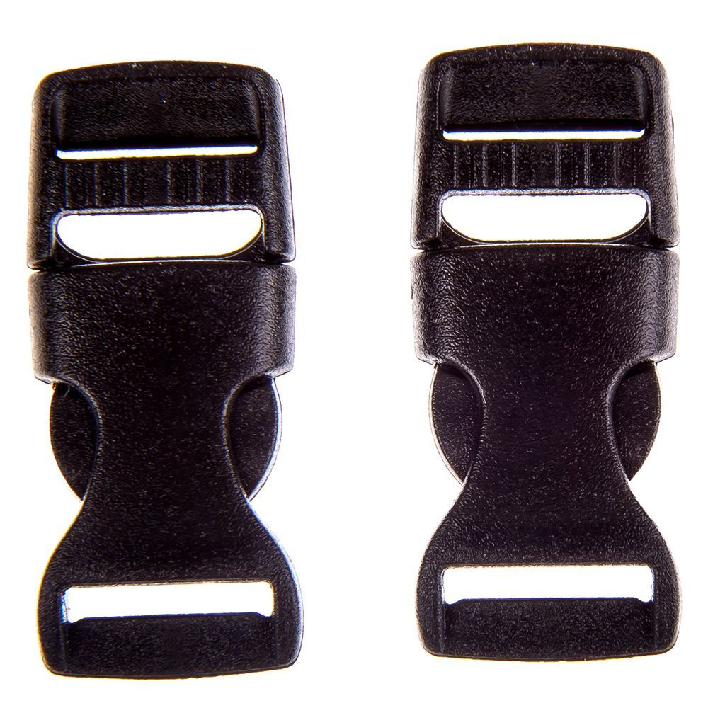 Sbv04 Фурнитура сумочная для ремня 10 мм пряжка-фастекс черная (в упаковке 2 шт.) ВсеНитки  #1